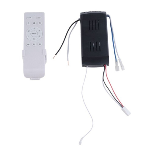 Universal Ceiling Fan Remote Control Kit 40W 6-Speed Timing Function Replacement Remote for  Ceiling Fans & Lights 2