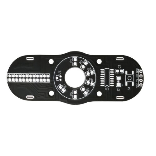 LED Flashing Finger Tip Gyroscope DIY Electronic Kit 51 Microcontroller Circuit Board Welding Assemble Components