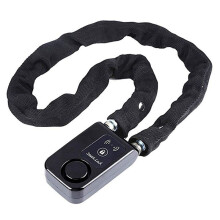 Chain Lock Bike/Motorcycle/Gate/Door Keyless Lock with Anti Theft Alarm 110dB Phone APP Control Black