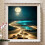 Diamond Painting (30x40cm) "Beach Moonlight" Full Layout Wall Decor 30x40cm Without Frame 2