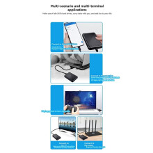 Compartimento para Disco Rígido Externo de 5 GB/S de 2,5 Polegadas com USB 3.1 para PC e Laptop com Suporte para Até 6 TB, Compatível com SSD/HDD