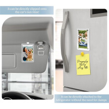 Auto Zonneklep Fotohouder, Acryl Magnetische Gepersonaliseerde Fotohouder voor Het Toevoegen van Familie- of Persoonlijke Foto'S 2 Stuks