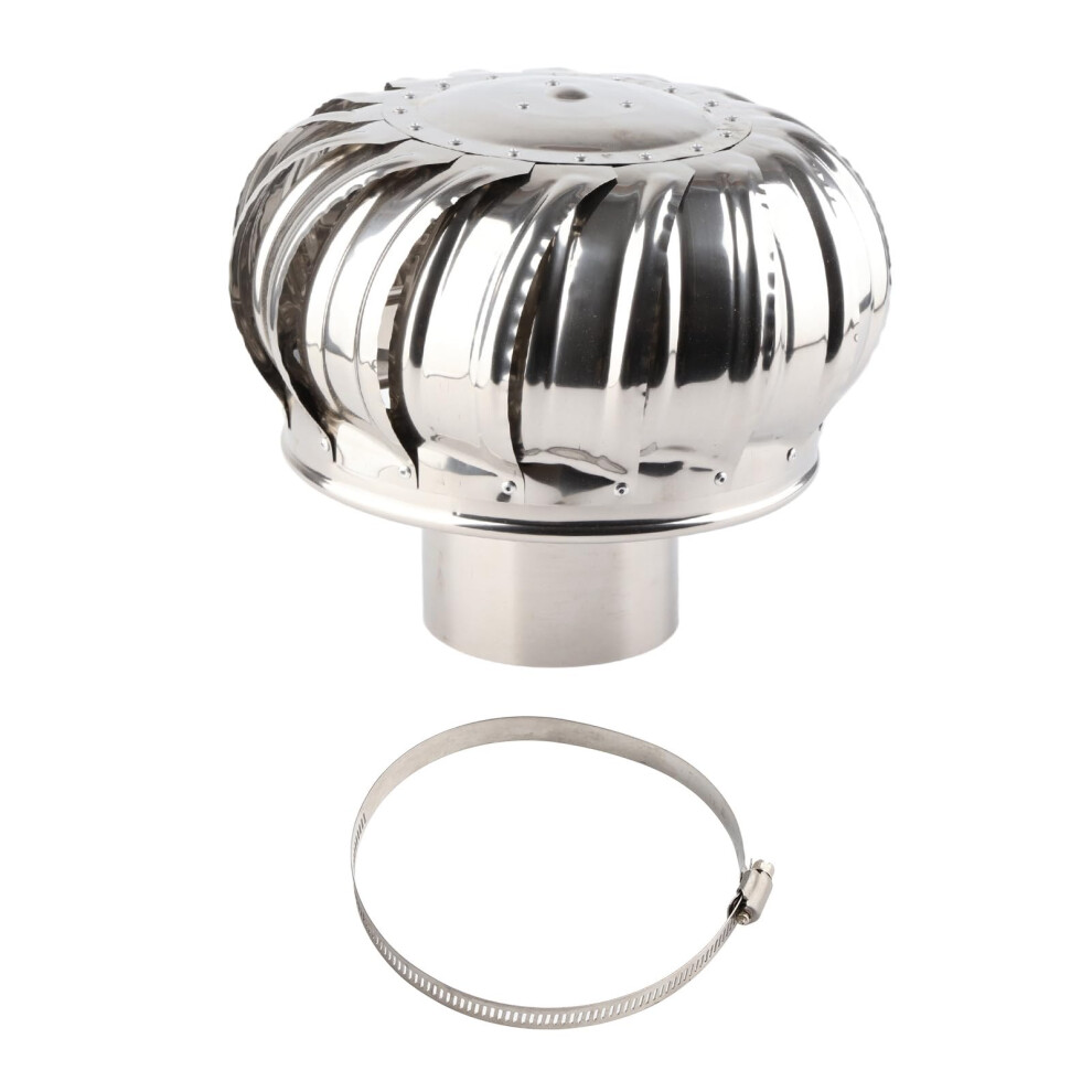 Stainless Steel Roof Ventilator With Silent Rotating Wind Turbine For Weather Resistant Attic Airflow 9169991241227
