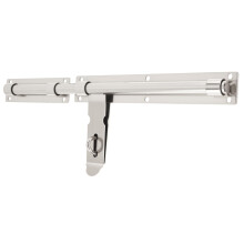 16 Inch Heavy Duty Stainless Steel Gate Latch, 304 Slide Bolt Lock with Padlock Hole for Wooden or Metal Gates