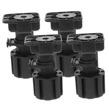 4pcs Adjustable Furniture Legs Plastic Cabinet Support Feet for Uneven Floors Kitchen Bathroom