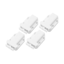 4pcs Push to Open Latch with Spring Bounce Lock Silent Close for Kitchen Cabinet and Cupboard Doors
