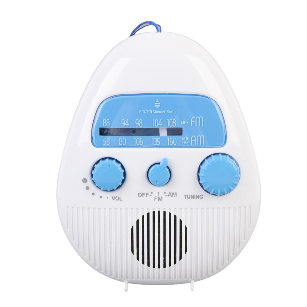 Shower Radio Am Fm Splashproof With Handle Clear Sound Speaker For Bathroom Kitchen Outdoor 9169991241470