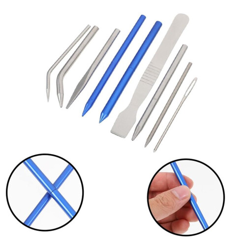 1 Set Needle Set Braid Tool Lace Kit Keychain Weaving Needle Keychain Accessories Braiding Needle Braid Accessories 2
