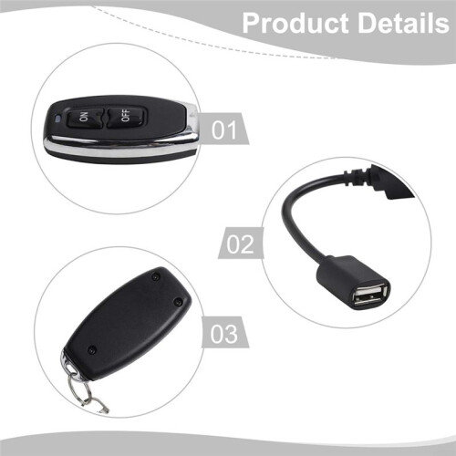 DC5V 433Mhz USB Wireless RF Remote Control  Driver Power  OFF for LED Light Strip Reading Lamp Light Fan 2