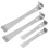 4 Pcs Stainless Steel Pry Bar Scraper Set, Dual Function Rust Resistant Flat Pry Tool for DIY and Beekeeping 1