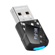 AX900 USB WiFi 6 Adapter 900Mbps  5.4 2 in 1 USB Dongle 2.4G 5G Wireless WLAN Receiver for Win10&Win11