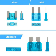 300 Pieces of Car Fuse Combination Kit, Chip Car Fuses Standard Car Fuses Micro-Fuses for Cars Zinc