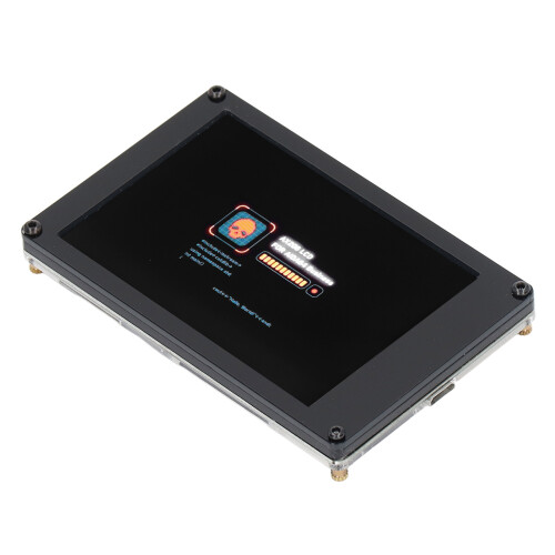 3.5in IPS LCD Monitor Screen for Raspberry Pi with USB Power Cable - Black 2
