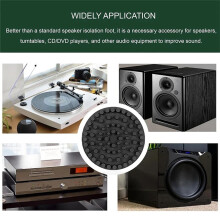 Base de Isolador de Áudio, Amortecedor de Vibração para Toca-Discos HiFi LP Phono, Amplificador, Subwoofer, Toca-Discos, 4 Peças