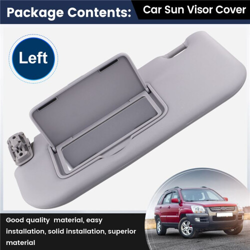 Car Front Left Side Sun Visor Cover for  Sportage 2005-2010 Sunshade Make- Mirror Sun Shield 2