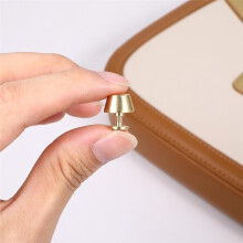 10 Stück Handtaschenfüße, Runde Messingnieten, Goldfarben, 1,27 cm, mit Lochöffner und Schraubendreher