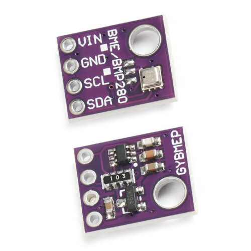 2PCS BME280 5V Sensor Module Atmospheric Pressure Temperature Humidity Sensors I2C SPI Breakout GY-BME280 1