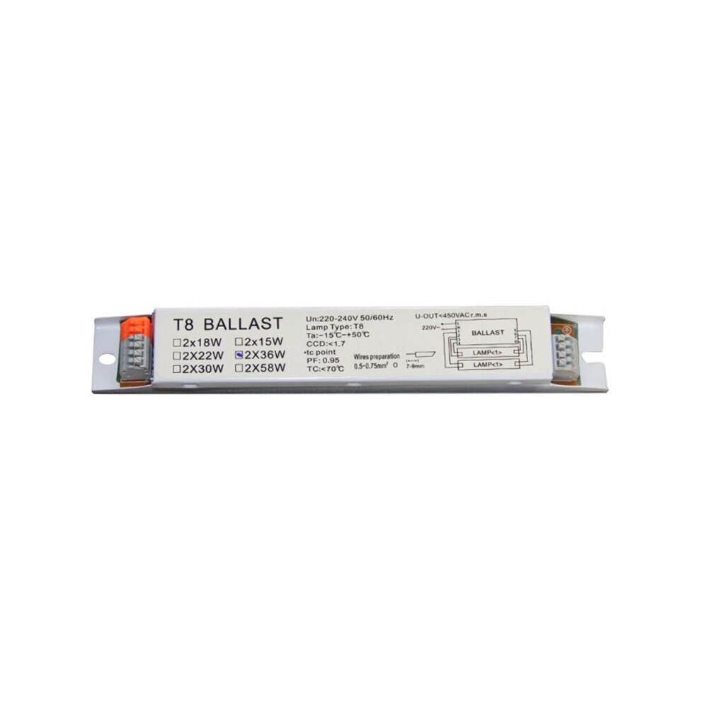 T8 2X36w Electronic Ballast For Uv Germicidal Lamp, Fluorescent Lamp For Home Office Supplies Iron Sheet 4712008651424