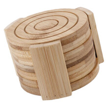 7Stk Bambus Cup Pad Langlebig Hitzeisolierend Mit