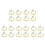 20Pièces Jouet Assemblage Bois Beige - Outils Navigation Scientifique 5