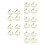 20Pièces Jouet Assemblage Bois Beige - Outils Navigation Scientifique 9