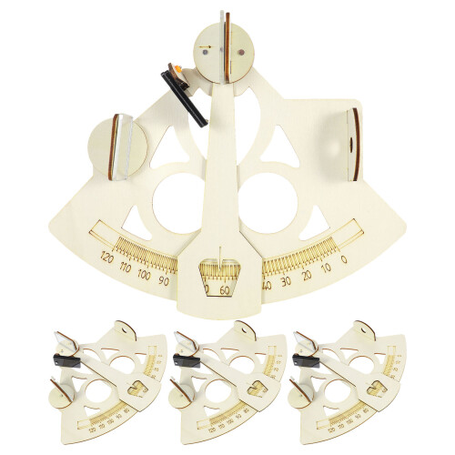20Pièces Jouet Assemblage Bois Beige - Outils Navigation Scientifique 1
