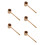 5Pcs Long Handle Bamboo Ladle Beige for Kitchen Bath Water Scoop 4
