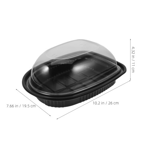 6Pièces Conteneurs Couvercle Transparent Étanche 1