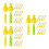 60Pièces Brosse Éponge, PP, Nettoyage Doux Pour Bébé 5