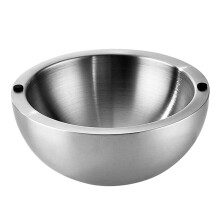 Stainless Steel Insulated Serving Bowl 20cm Double Wall Cold and Hot Food Server for Parties