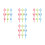 36Pcs Assorted Color Plastic Magnifiers for Kids Compact Handheld Toy 4