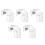 5Pièces Cache Prise Adhésif Protection Électrique Salle Bain 2