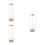 3Pièces Range Pailles Bois Naturel Clair Pour Bureaux 8