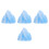 4Pièces Iceberg En Mousse Pour Centre De Table Décoratif 4