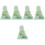 5Pièces Décor Solaire Plastic Vert Pour Maison 6