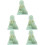 5Pièces Décor Solaire Plastic Vert Pour Maison 7