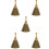 5Pcs Practical Khaki Desktop Cleaning Brooms with Natural Bristles 9