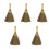 5Pcs Practical Khaki Desktop Cleaning Brooms with Natural Bristles 4