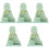 5Pièces Décor Solaire Plastic Vert Pour Maison 5