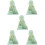 5Pièces Décor Solaire Plastic Vert Pour Maison 9