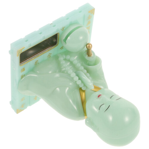 3Pièces Statue Solaire Mini Vert Décor Intérieur 2