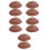 10Pcs Dark Brown PU Simulation Bread for Realistic Kitchen Decoration 7