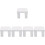 5Pcs White Mini Square Wooden Stool Decorative Photography Prop 7