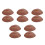 10Pcs Dark Brown PU Simulation Bread for Realistic Kitchen Decoration 4