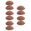 10Pcs Dark Brown PU Simulation Bread for Realistic Kitchen Decoration 5