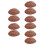 10Pcs Dark Brown PU Simulation Bread for Realistic Kitchen Decoration 8