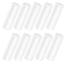 50 Pcs White Polystyrene Foam Cylinders for Christmas Crafts