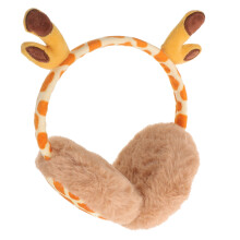3Pcs Cute Winters Plush Earmuff Headband Orange Soft