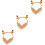 3Pcs Cute Winters Plush Earmuff Headband Orange Soft 7
