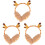 3Pcs Cute Winters Plush Earmuff Headband Orange Soft 4